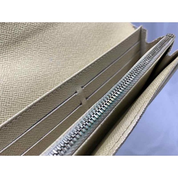 Louis Vuitton Azur White Portefeuille Wallet Sarah Flap Long Damier - Picture 7 of 10